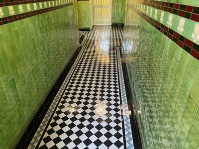 Edinburgh tenement entrance after professional cleaning
